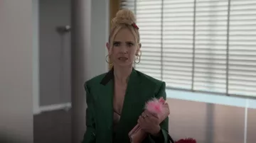 Jennifer Fisher 2" Michelle Hoops worn by Keeley Jones (Juno Temple) as seen in Ted Lasso