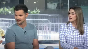 Pull en laine et soie Paige Morro porté par Taylor Lautner tel que vu dans Today on May 16, 2023