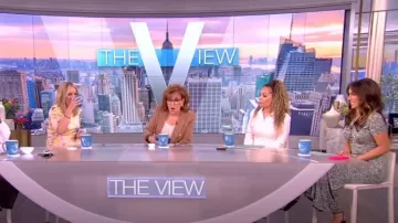 Proenza Schouler Printed Keyhole Maxi Dress worn by Alyssa Farah as seen in The View on May 16, 2023