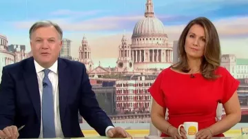 The Pretty Dress Company Miami Pencil Dress worn by Susanna Reid as seen in Good Morning Britain on May 15, 2023