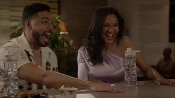 Maje Raparme One Shoulder Dress worn by Layla Keating (Greta Onieogou) as seen in All American (S05E20)