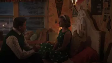 Collectif 50s Polka Dot Swing Dress worn by Betty Cooper (Lili Reinhart) as seen in Riverdale (S07E08)