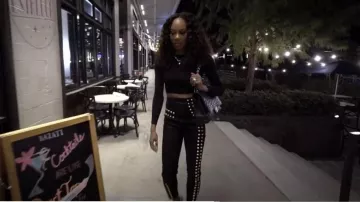 Chanel Jumbo Classic Flap Shoulder Bag usado por Sanya Richards-Ross como se ve en The Real Housewives of Atlanta (S15E02)