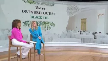 Alice + Olivia Atia Trousers worn by  Jasmine Snow as seen in Today on May 18, 2023