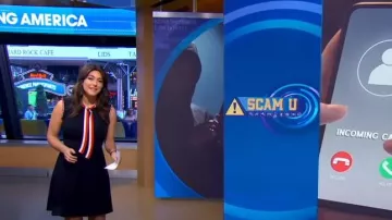 Sandro Fidelia Sleeveless Dress worn by  Erielle Reshef as seen in Good Morning America on  May 16, 2023