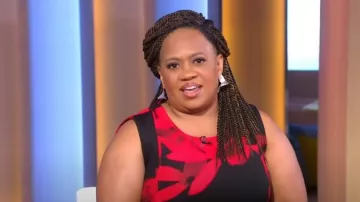 Calvin Klein Sleeveless Princess Seamed Sheath Dress worn by Chandra Wilson as seen in Good Morning America on May 17, 2023