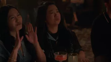 Marie de Buttet Gone Fish­ing Shirt in Jet Back worn by Alice Kwan (Sherry Cola) as seen in Good Trouble (S05E10)