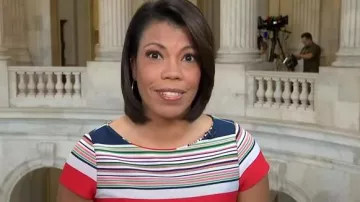 Julia Jordan Striped Dress worn by Nikole Killion as seen in CBS Mornings on May 16, 2023