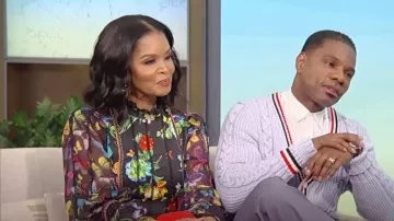 Alice + Olivia Camreigh Blouson Sleeve Blouse worn by Tammy Franklin as seen in Tamron Hall on May 10, 2023