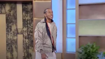 Sacai Nylon Twill Bomber Jacket worn by Ludacris as seen in Tamron Hall on May 16, 2023