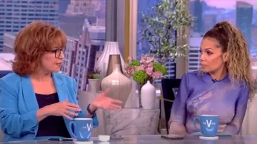 Zimmermann Tama Long Sleeve Bias Cut Silk Dress worn by Sunny Hostin as seen in The View on  May 17, 2023