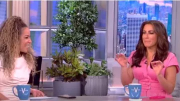 Alexis Jaden Belted Dress worn by Alyssa Farah as seen in The View on  May 19, 2023