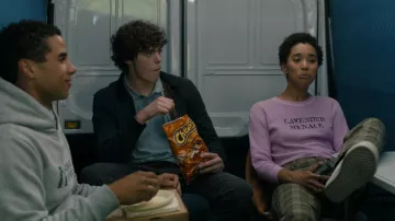 Lavender Menace sweatshirt worn by Mindy Meeks-Martin (Jasmin Savoy Brown) as seen in Scream VI