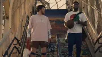 Street Basketball Association T-Shirt worn by Kamal Allen (Sinqua Walls) in White Men Can't Jump