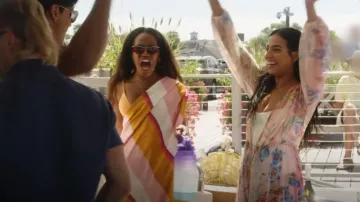 PatBO Iris Floral Crochet Robe worn by Danielle Olivera as seen in Summer House (S07E14)