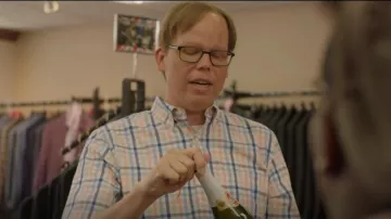 Barbour Barbout Kinson Tailored Shirt worn by Joel (Jeff Hiller) as seen in Somebody Somewhere (S02E05)