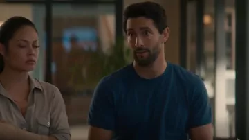 Theory Relaxed Tee in Luxe Cotton Jersey worn by Jesse Boone (Noah Mills) as seen in NCIS: Hawai'i (S02E22)
