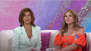 Cinq a Sept Marta Cowl Neck Silk Camisole worn by Hoda Kotb as seen in Today with Hoda & Jenna on May 23, 2023