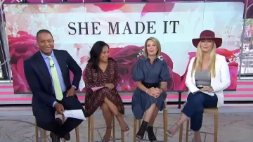 Cinturón de cuero Hermes Constance usado por Jill Martin como se ve en Today el 24 de mayo de 2023