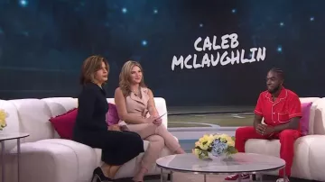 Yony Double Pleated Trousers worn by Caleb McLaughlin as seen in Today with Hoda & Jenna on May 24, 2023