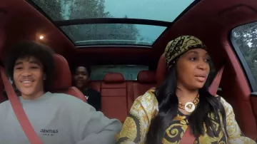 Collar de cadena Versace Medusa usado por Marlo Hampton como se ve en The Real Housewives of Atlanta (S15E03)