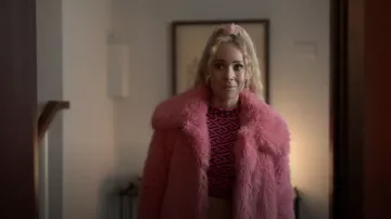 Versace La Greca Jacquard Crop Top worn by Keeley Jones (Juno Temple) as seen in Ted Lasso (S03E11)