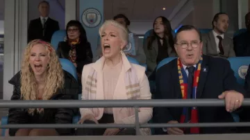 Roland Mouret Elbury Double-Breasted Belted Wool-Crepe Coat worn by Rebecca Welton (Hannah Waddingham) as seen in Ted Lasso (S03E11)