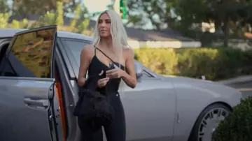 Balenciaga Strap Top worn by Kim Kardashian as seen in The Kardashians (S03E01)