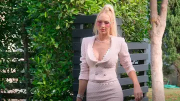 Nadine Merabi Char­lotte Bra Top worn by Christine Quinn as seen in Selling Sunset (S04E09)