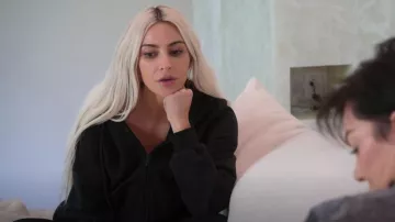 Balenciaga Zip-Up Hoodie worn by Kim Kardashian as seen in The Kardashians (S03E01)