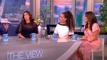 Cinq a Sept Sheilla Long Dress worn by Alyssa Farah as seen in The View on May 23, 2023