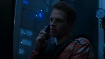 Amiri Plaid Check Surchemise à capuche portée par Brayden Weston (Gianni Paolo) comme on le voit dans Power Book II: Ghost (S03E07)