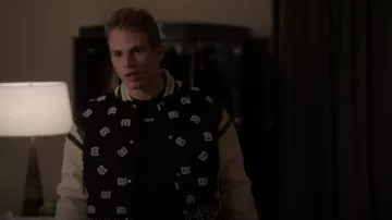 Off-White Black Di­ag Ar­row Sweater worn by Brayden Weston (Gianni Paolo) as seen in Power Book II: Ghost (S03E09)