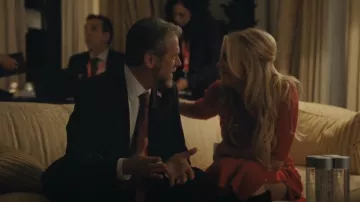 Maje Rullya Lace-up Ribbed Stretch-knit Midi Dress worn by Willa Ferreyra (Justine Lupe) as seen in Succession (S04E08)