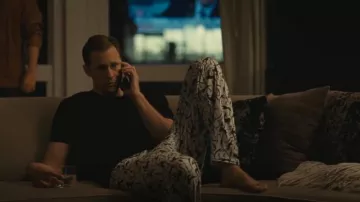 Parron Allen The Di­ana Wide-Leg Pant worn by Lukas Matsson (Alexander Skarsgård) as seen in Succession (S04E08)