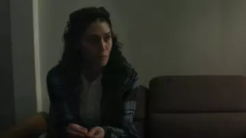 Rails Hunter Plaid Shirt in Blue Onyx worn by Alex Forrest (Lizzy Caplan) as seen in Fatal Attraction (S01E07)