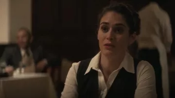 Rag & Bone Vanessa Vest worn by Alex Forrest (Lizzy Caplan) as seen in Fatal Attraction (S01E07)