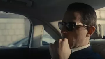 Oliver Peoples Square Lunettes de soleil en écaille de tortue portées par Kendall Roy (Jeremy Strong) comme on le voit dans Succession (S04E09)