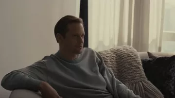 Acne Studios Crew­neck Sweat­shirt worn by Lukas Matsson (Alexander Skarsgård) as seen in Succession (S04E10)