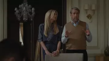 Polo Ralph Lauren Pol­ka Dot-print Palaz­zo Pants worn by Willa Ferreyra (Justine Lupe) as seen in Succession (S04E10)