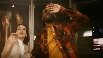 Scotch and Soda Jacquard Patchwork Snap-Up Shirt Jacket worn by Chester P. Runk (Brandon McKnight) as seen in The Flash (S09E13)