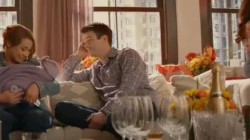 Peter Millar Cotton Button-Down Sport Shirt in Wild Verbena worn by Barry Allen (Grant Gustin) as seen in The Flash (S09E13)