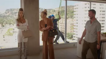 Fendi Fendace La Medusa Medium Handbag worn by Mary Fitzgerald as seen in Selling Sunset (S06E11)
