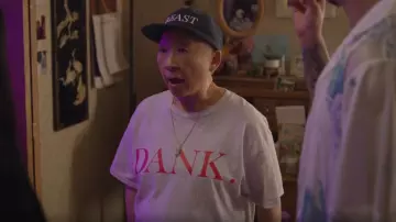 SKPTKBRAND Dank T Shirt worn by Grandma (Lori Tan Chinn) as seen in Awkwafina is Nora From Queens (S03E05)