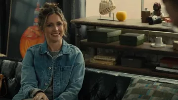 Alex Mill Britt Work Jacket in Denim worn by Sylvia (Rose Byrne) as seen in Platonic (S01E04)