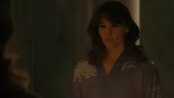 Carine Gilson Printed Robe worn by Hannah Hall (Jennifer Garner) as seen in The Last Thing He Told Me (S01E05)