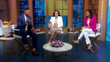 Generation Love Hudson Crepe Blaze in Hot Pink worn by Mary Bruce as seen in Good Morning America on May 29, 2023