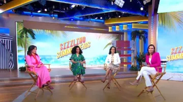 Cinq a Sept Brianne Pintuck Crepe Pants worn by Mary Bruce as seen in Good Morning America on May 29, 2023