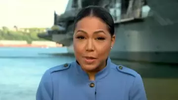 Talbots Knit Band Jacket worn by Stephanie Ramos as seen in Good Morning America on May 30, 2023