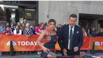 Ba&Sh Pierce Sweater Top worn by Bricia Lopez as seen in Today on May 25, 2023